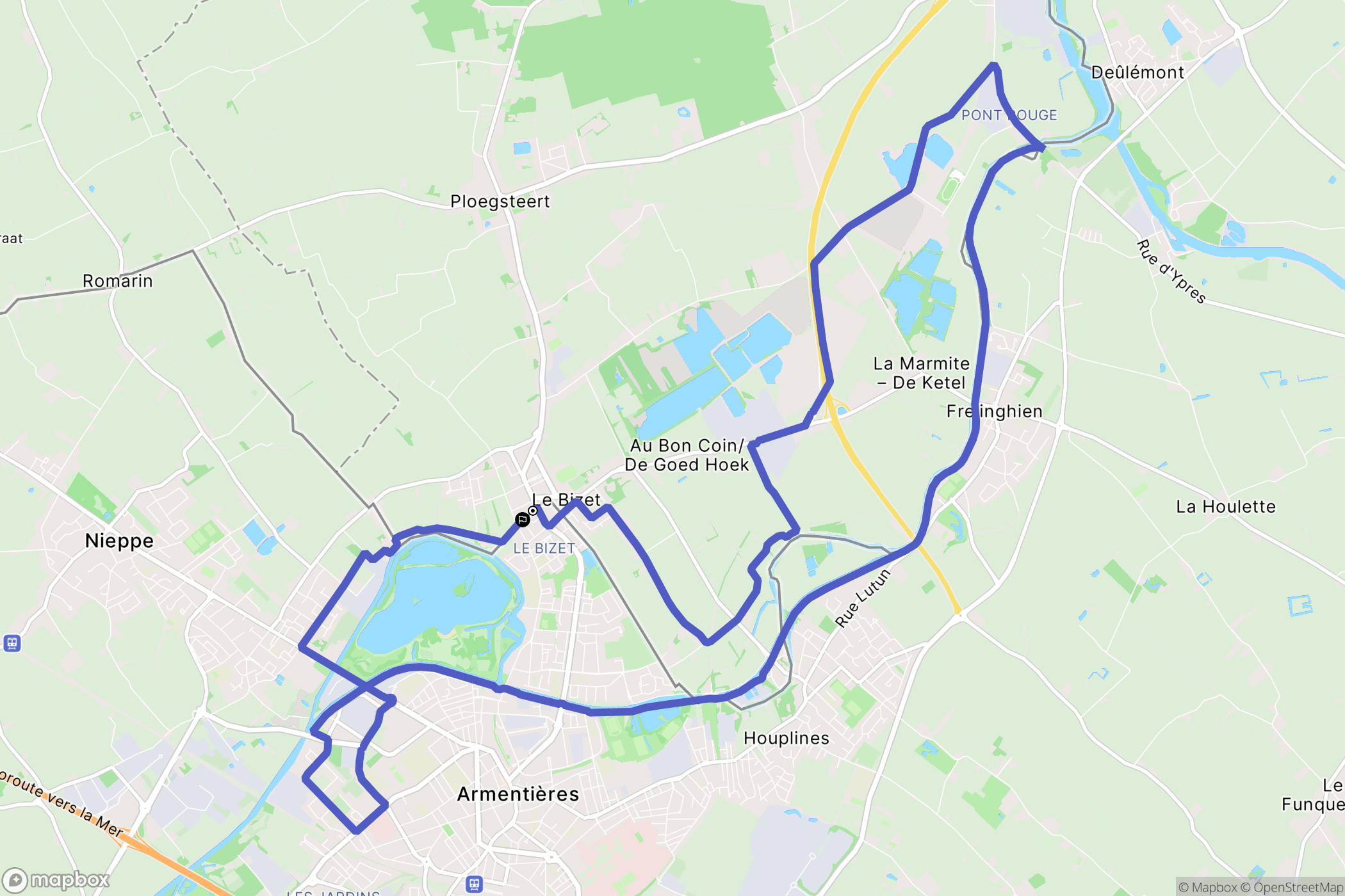 Armentières: routekaart voor buitenactiviteiten - France