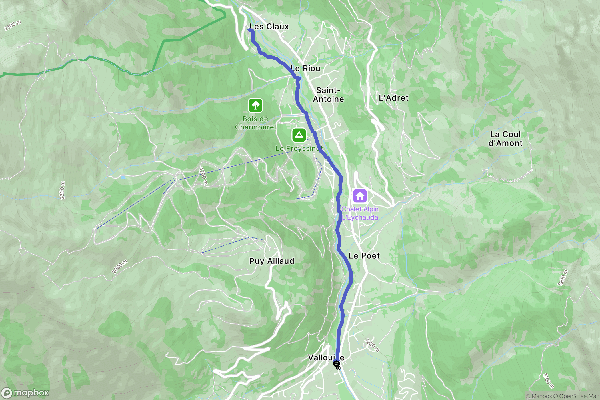Vallouise-Pelvoux: routekaart voor buitenactiviteiten - France