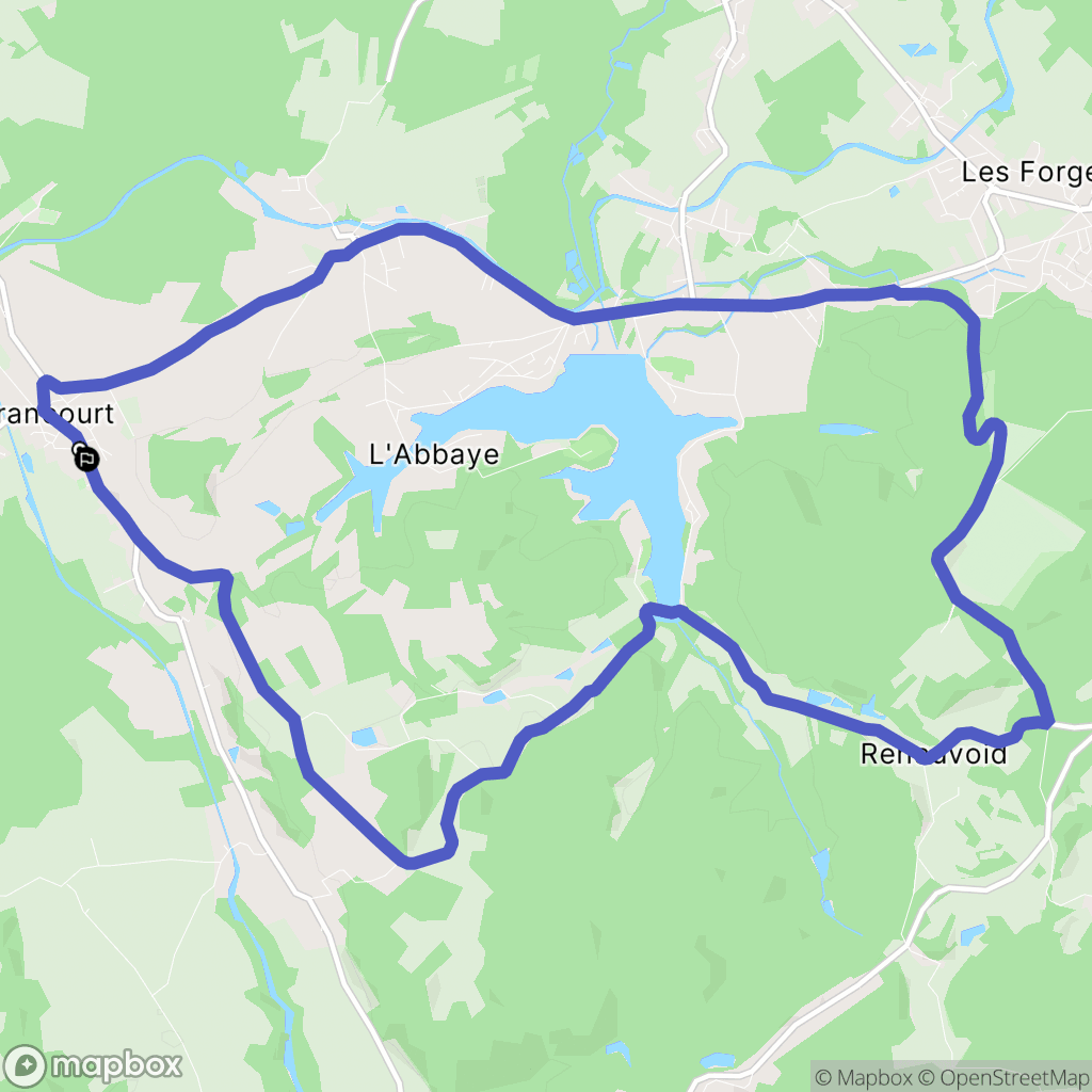 Girancourt : carte du parcours de randonnée - France