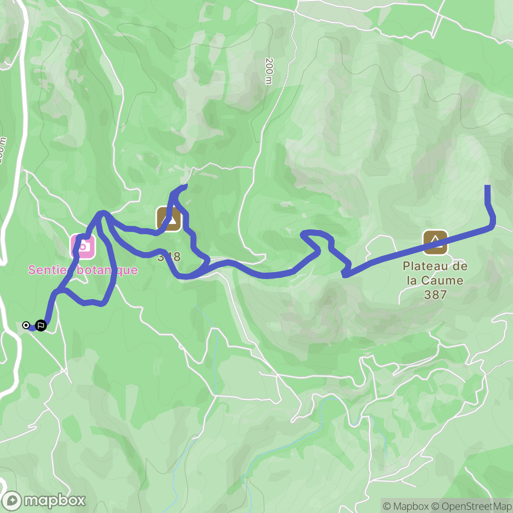 Saint-Rémy-de-Provence : carte du parcours de randonnée - France