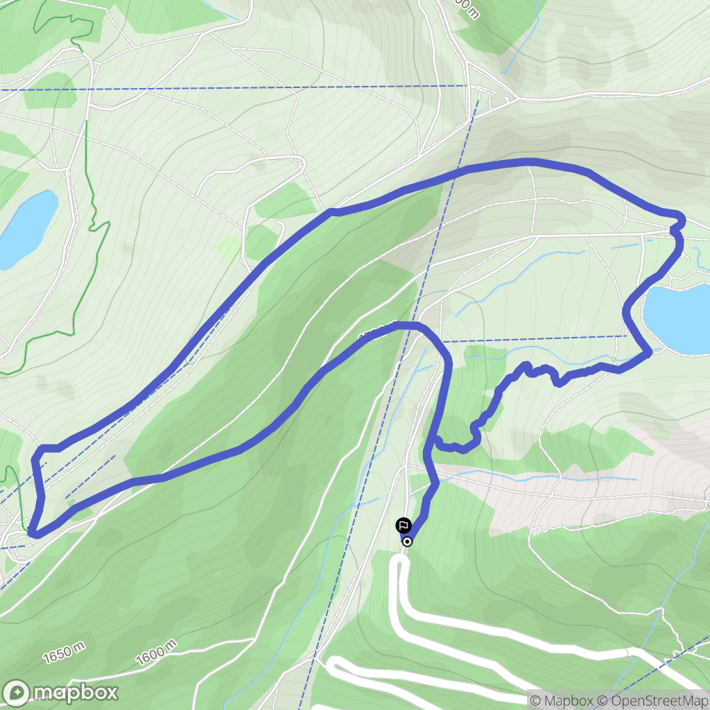 Arâches-la-Frasse : carte du parcours de randonnée - France