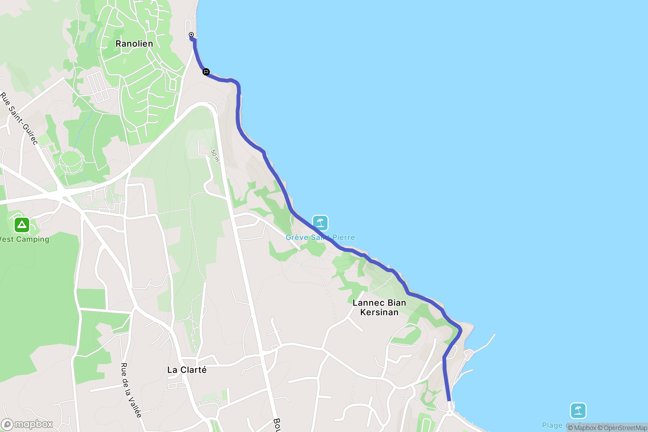 Perros-Guirec: routekaart voor buitenactiviteiten - France