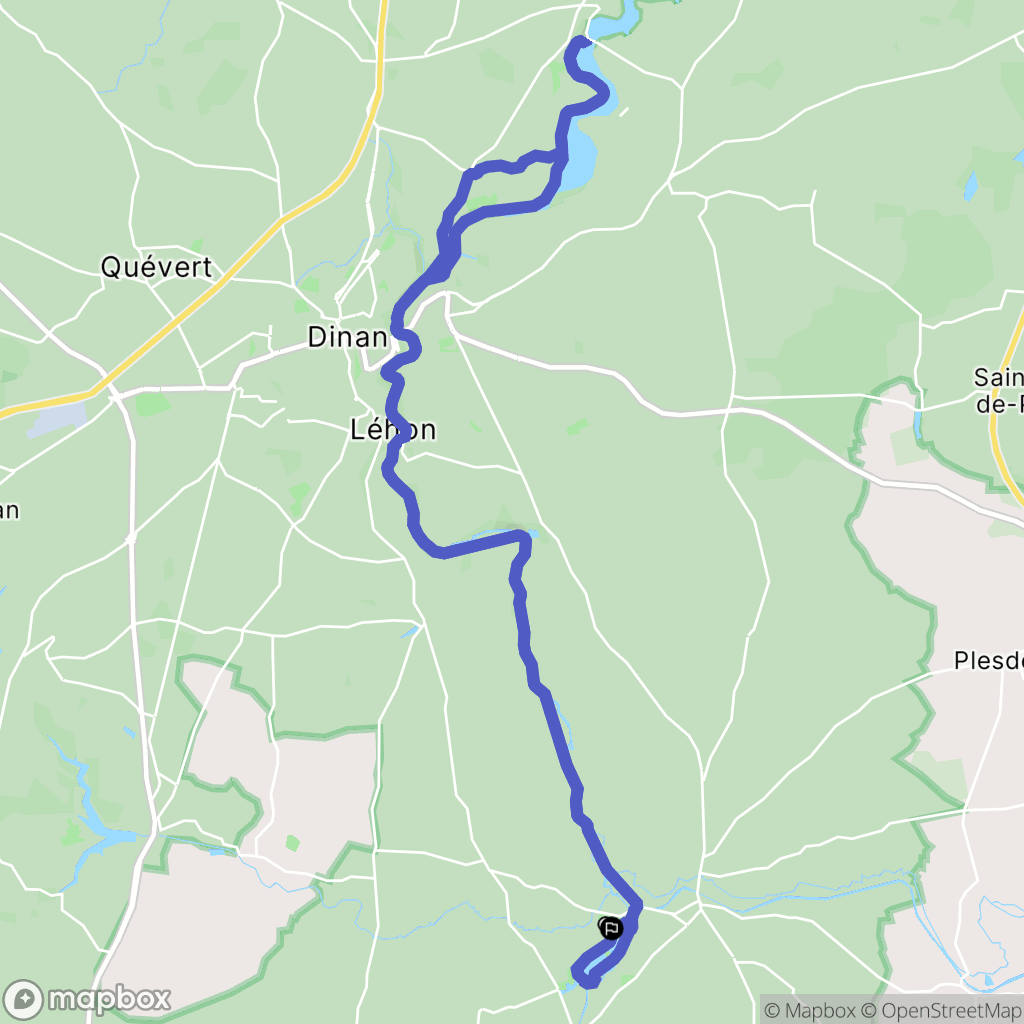Saint-André-des-Eaux : carte du parcours de randonnée - France