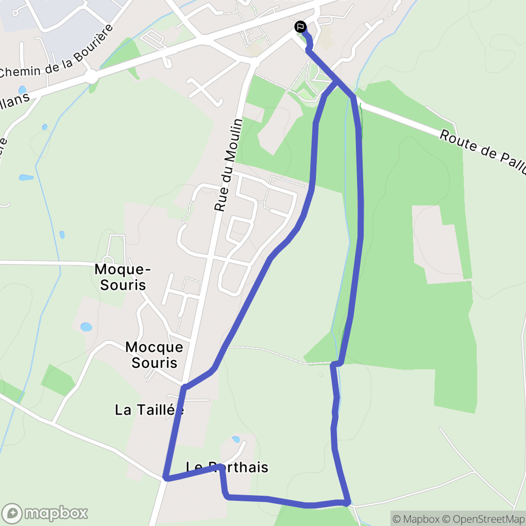 Froidfond : carte du parcours de randonnée - France