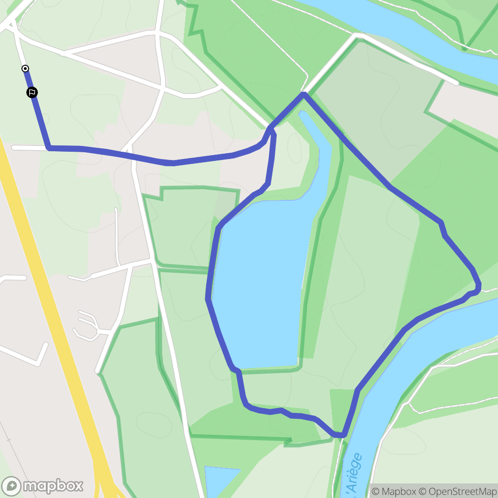 Clermont-le-Fort : carte du parcours de randonnée - France