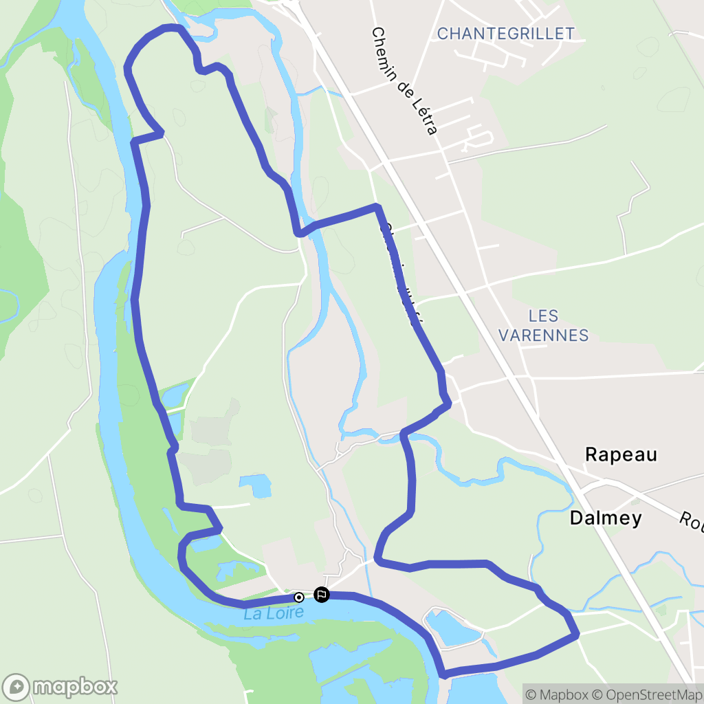 Montrond-les-Bains : carte du parcours de randonnée - France