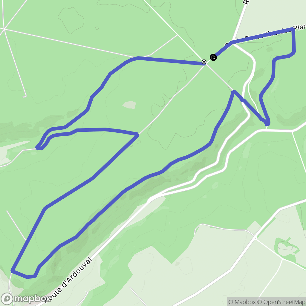 Bellencombre : carte du parcours de randonnée - France