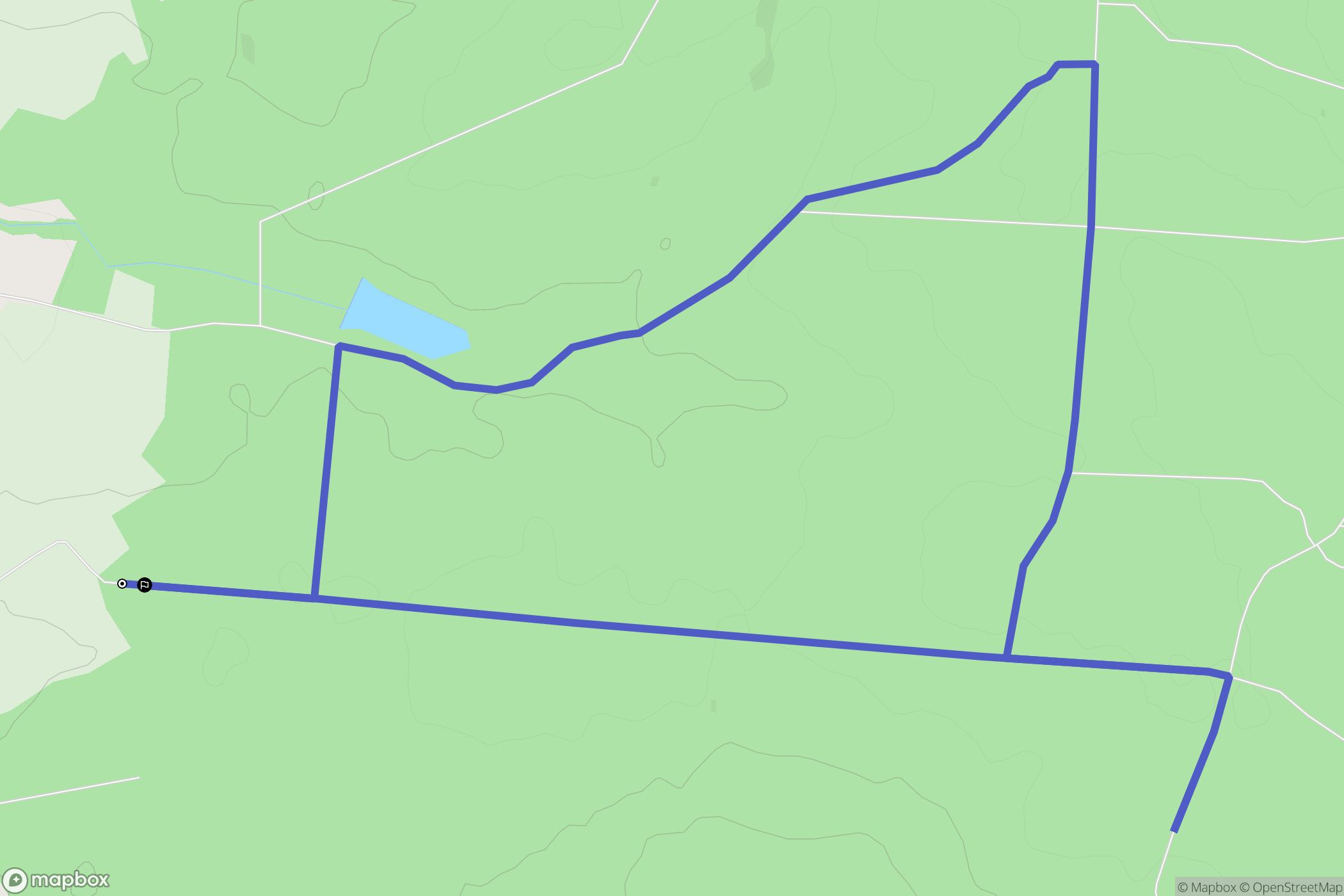 Mouzay : carte du parcours de randonnée - France