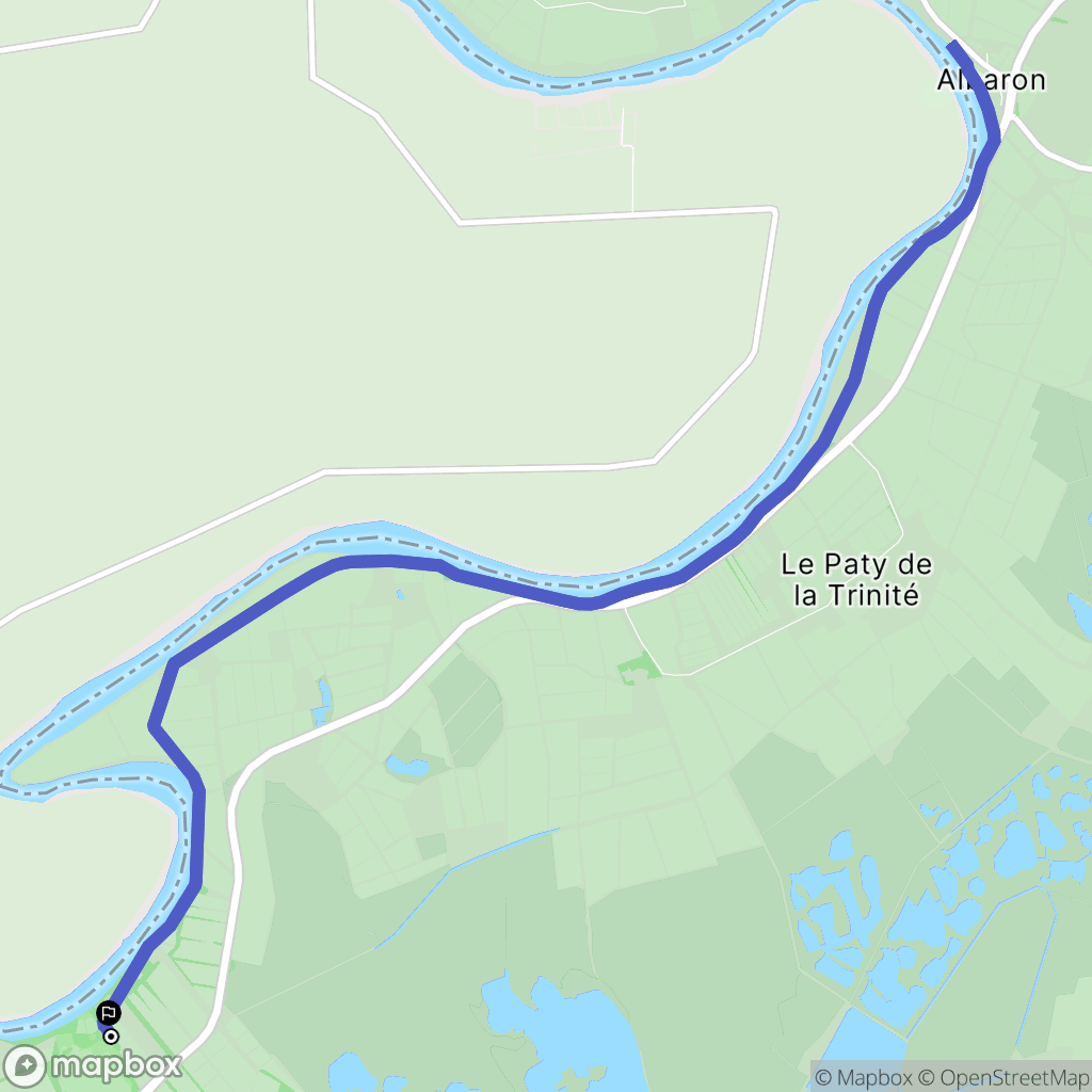 Saintes-Maries-de-la-Mer : carte du parcours de randonnée - France