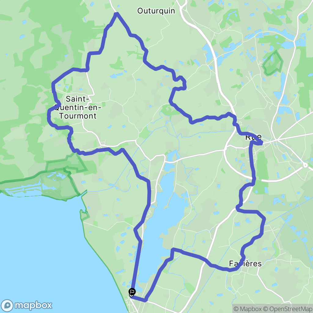 Le Crotoy : carte du parcours de randonnée - France