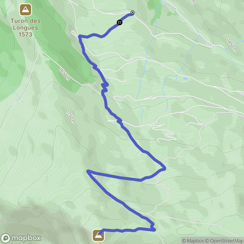 Luz-Saint-Sauveur : carte du parcours de randonnée - France