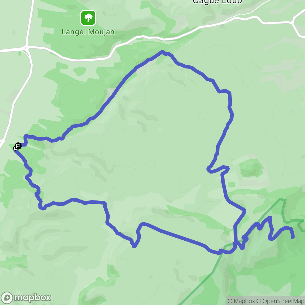 Narbonne : carte du parcours de randonnée - France