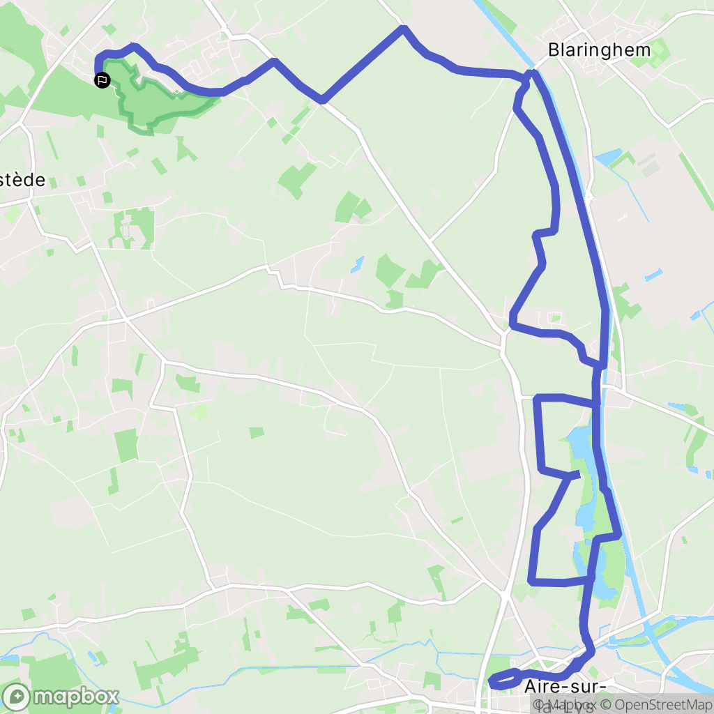 Racquinghem : carte du parcours de randonnée - France