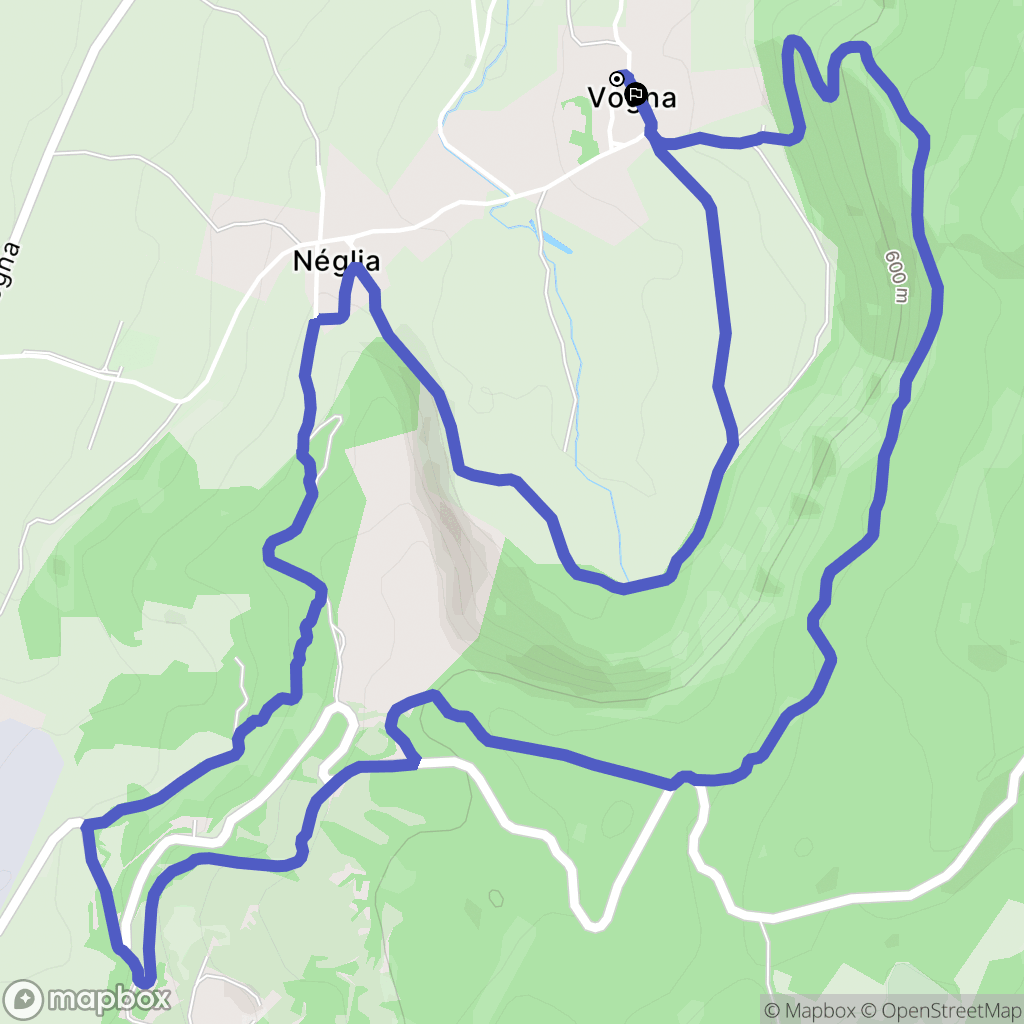 Arinthod : carte du parcours de randonnée - France