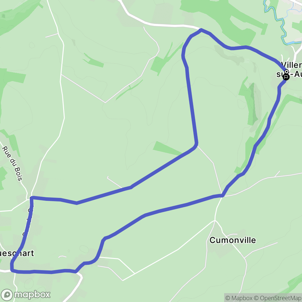 Vitz-sur-Authie : carte du parcours de randonnée - France
