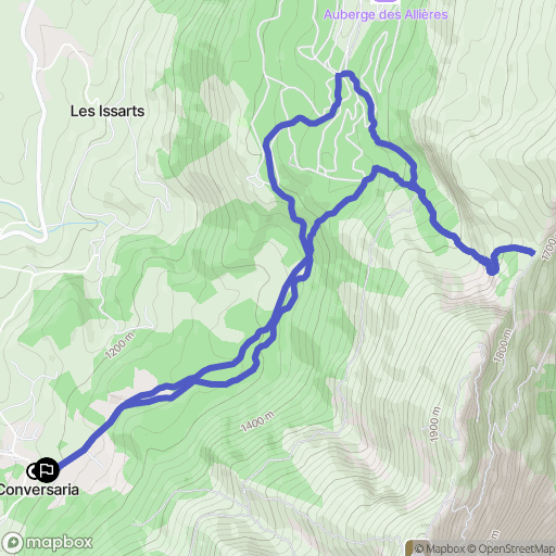 Villard-de-Lans : carte du parcours de randonnée - France
