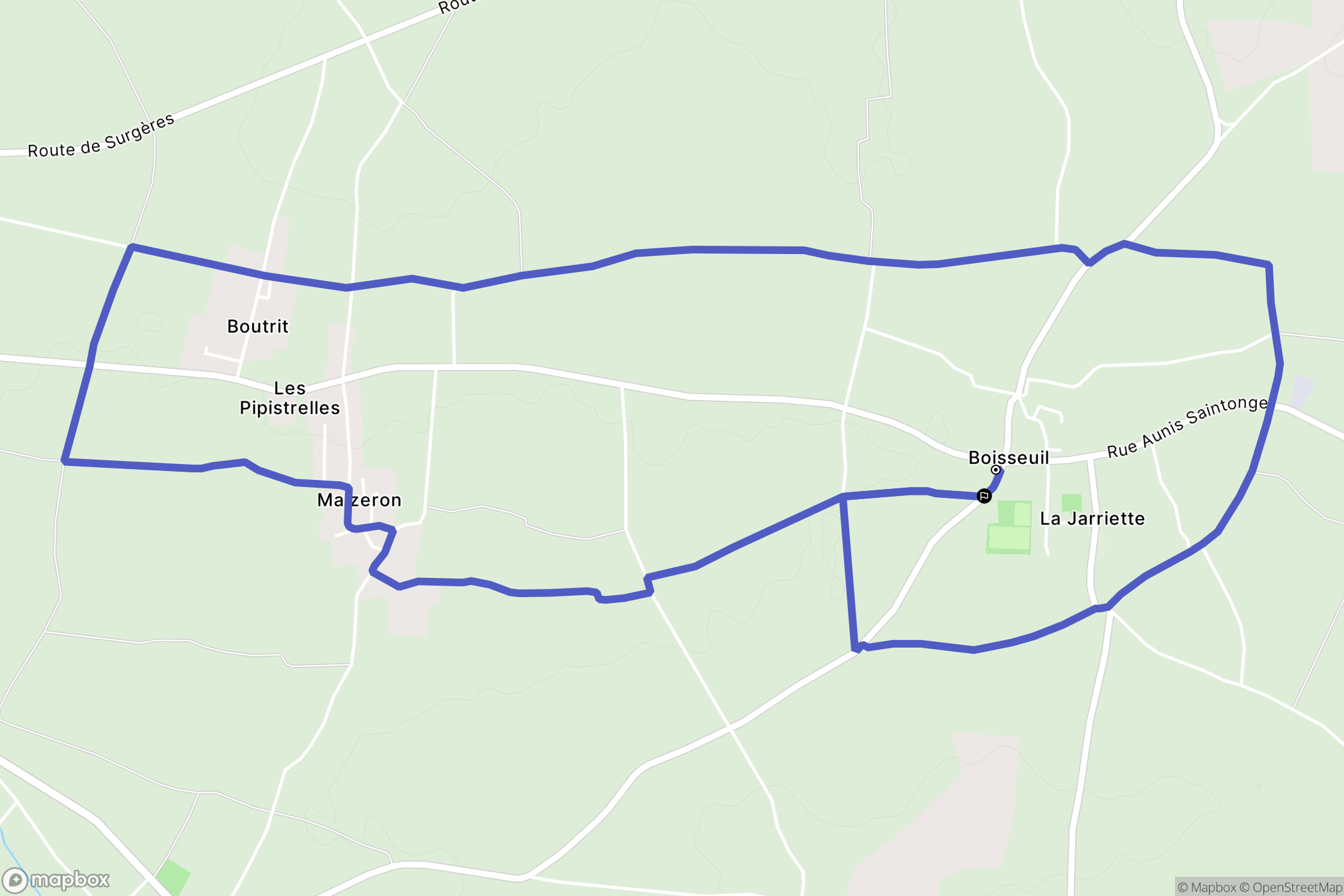 Saint-Mard : carte du parcours de randonnée - France