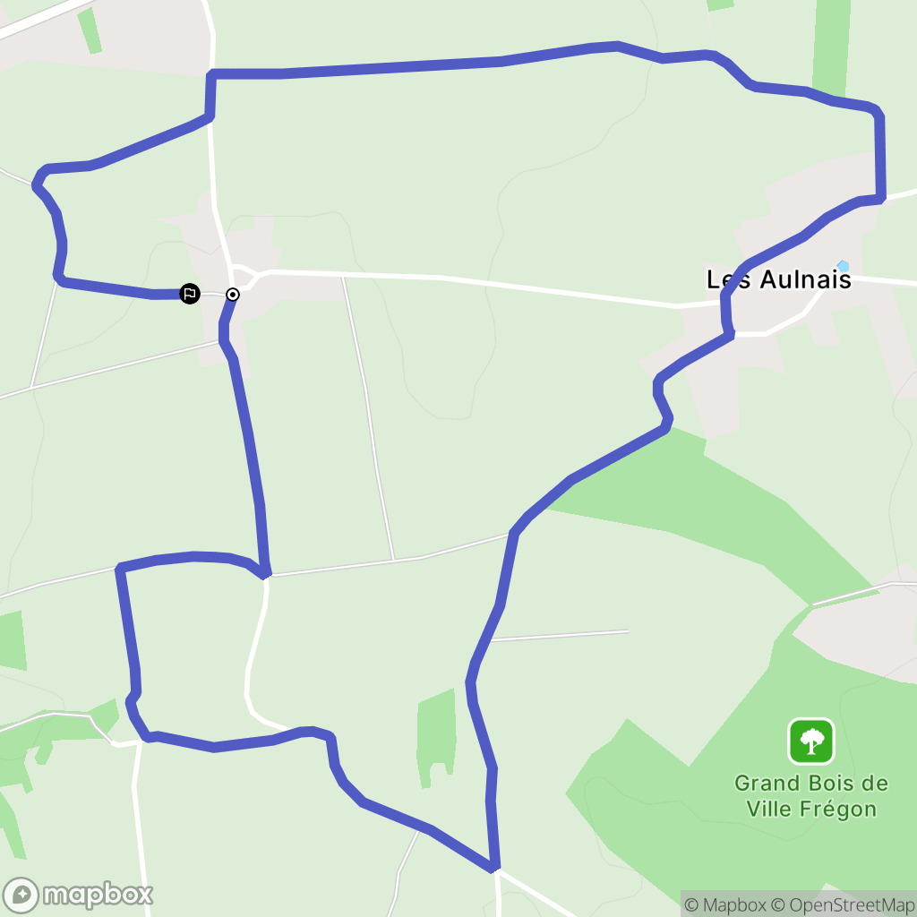 Bouvron : carte du parcours de randonnée - France