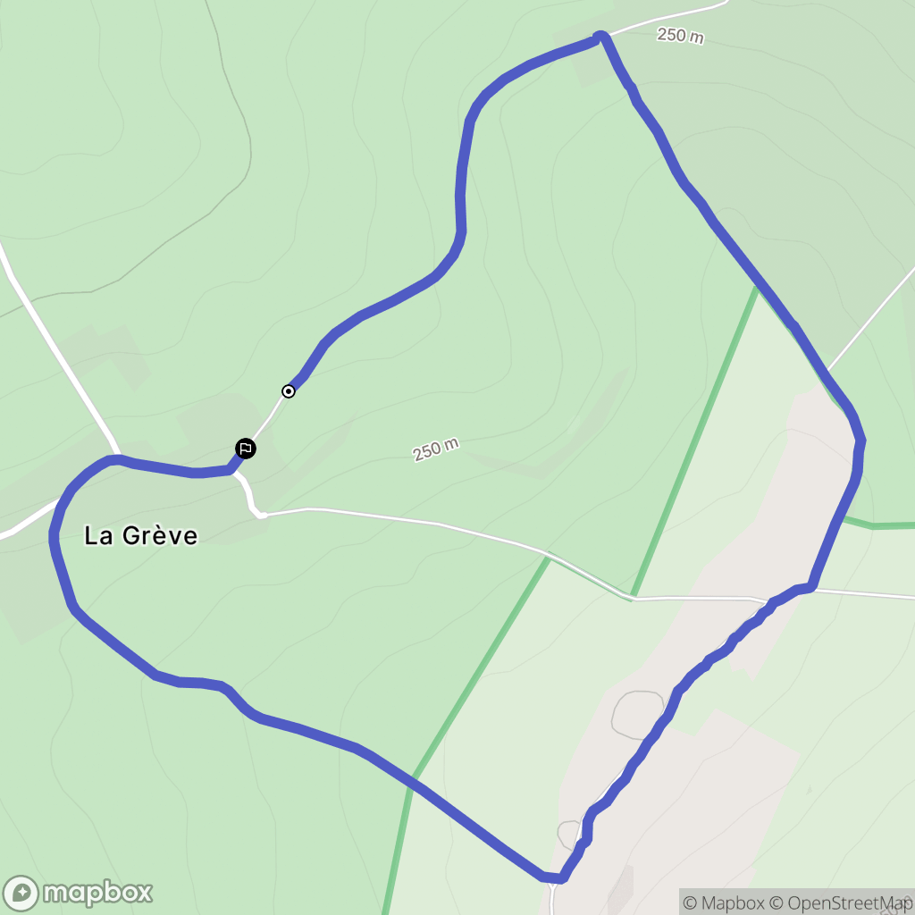 Saint-Marcel : carte du parcours de randonnée - France
