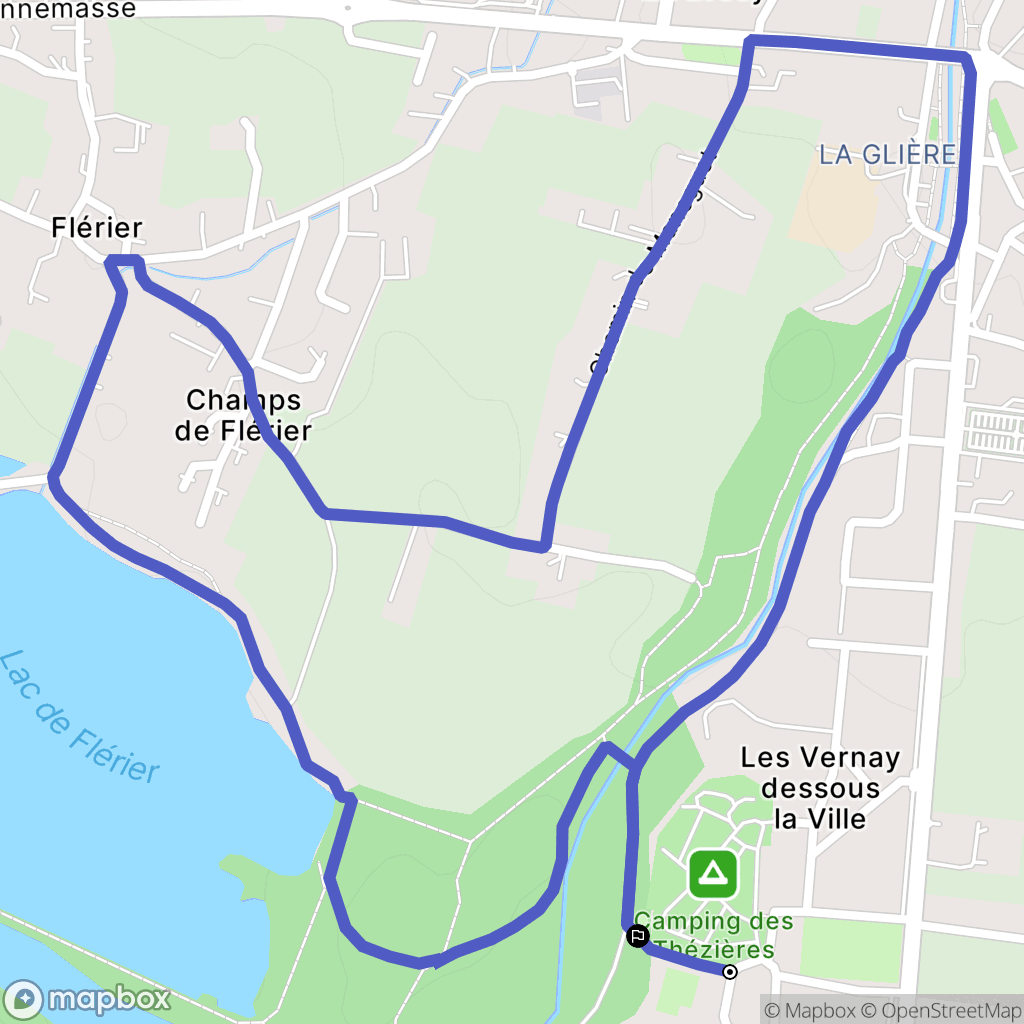 Taninges : carte du parcours de randonnée - France