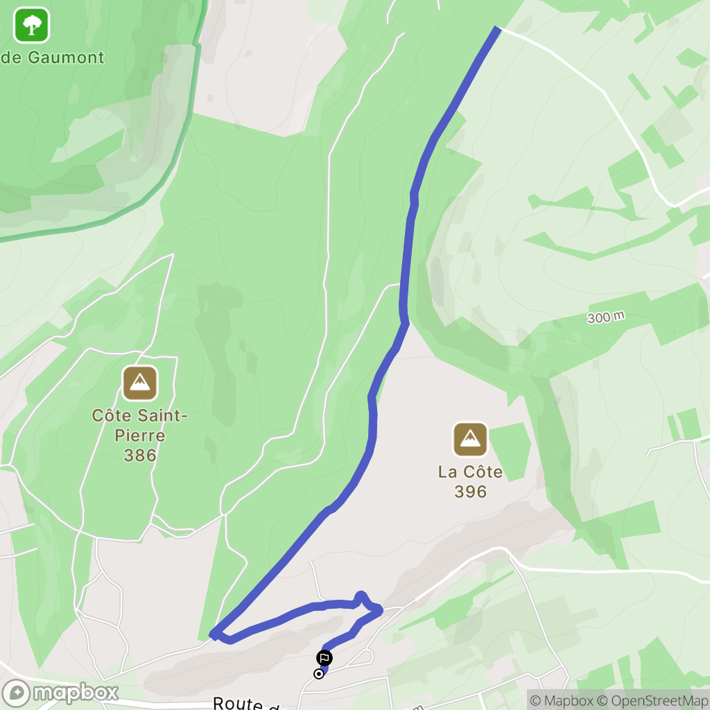 Lorry-Mardigny : carte du parcours de randonnée - France