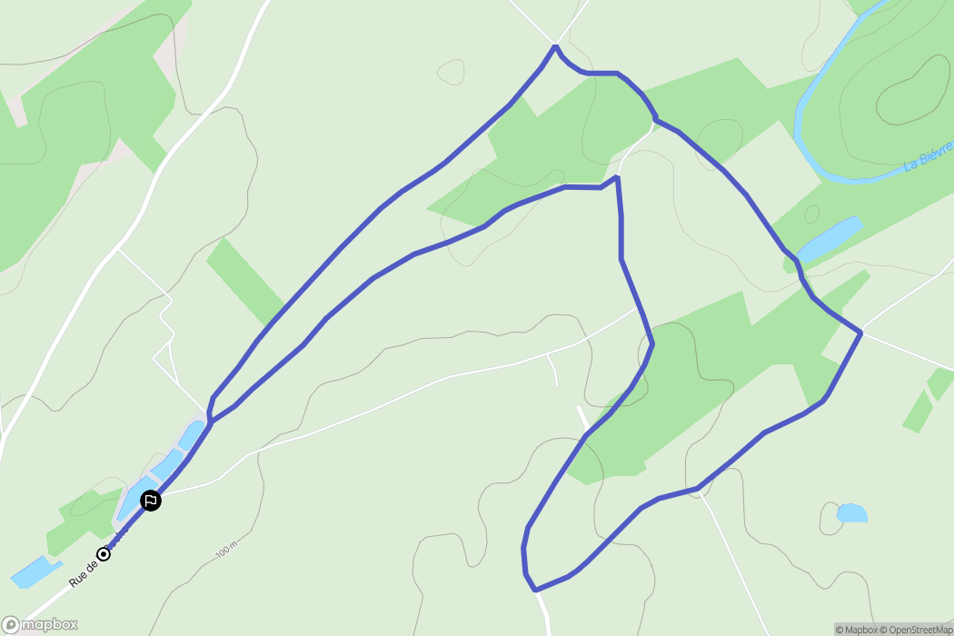 Sambin : carte du parcours de randonnée - France