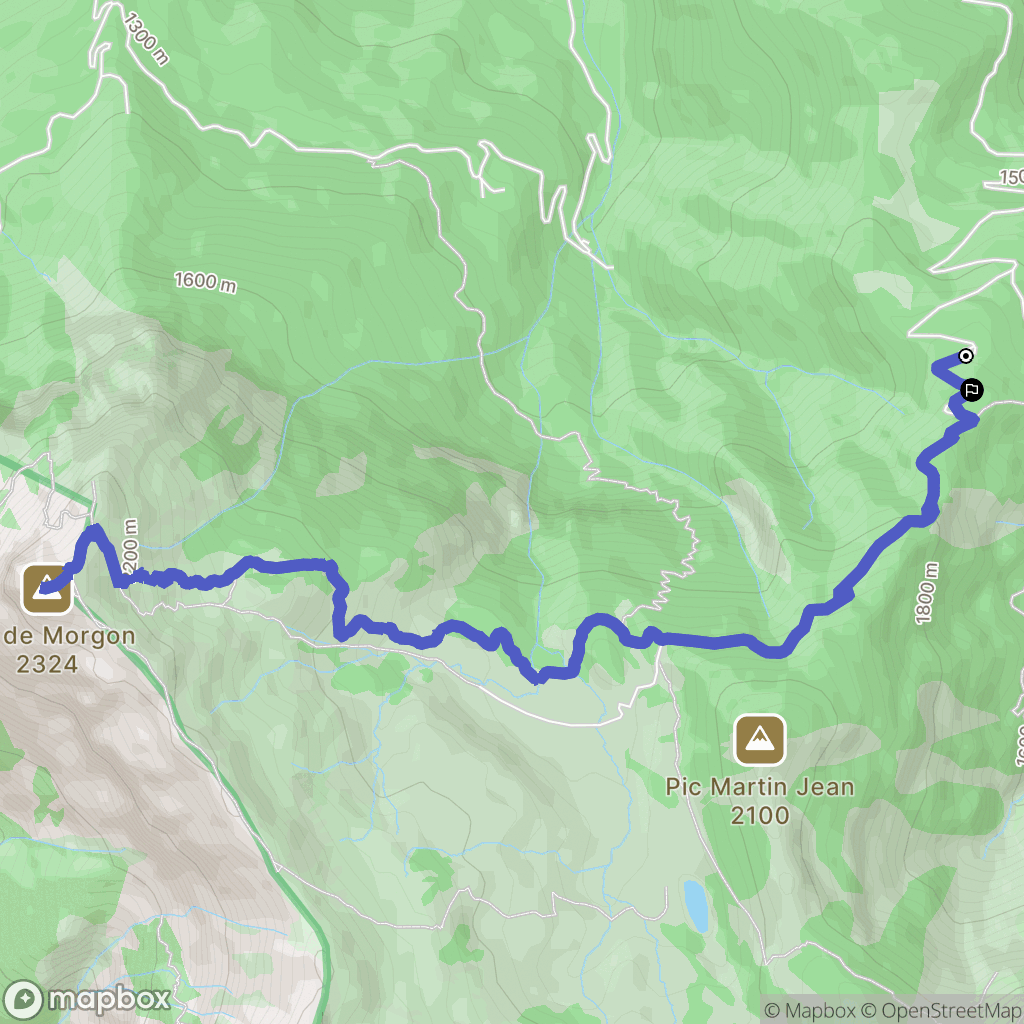 Crots : carte du parcours de randonnée - France