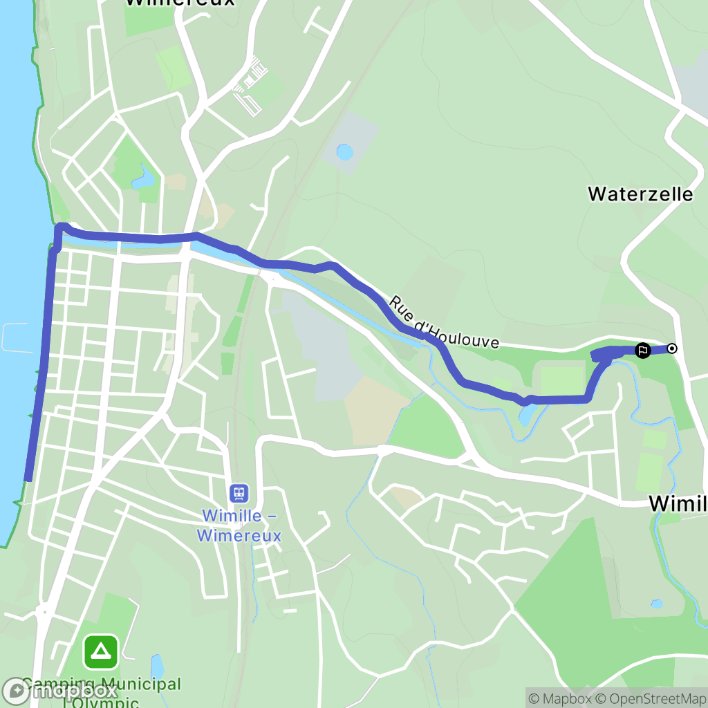 Wimille : carte du parcours de randonnée - France