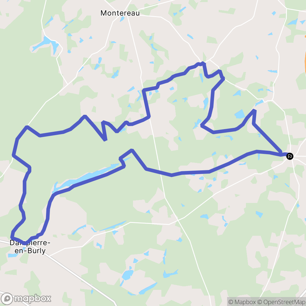 Les Choux : carte du parcours de randonnée - France