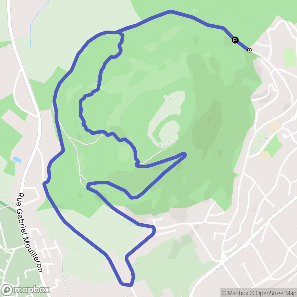 Toul : carte du parcours de randonnée - France