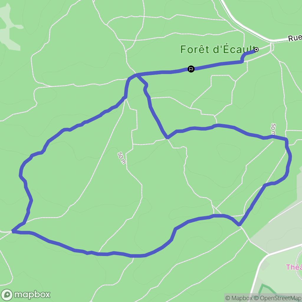 Saint-Étienne-au-Mont : carte du parcours de randonnée - France