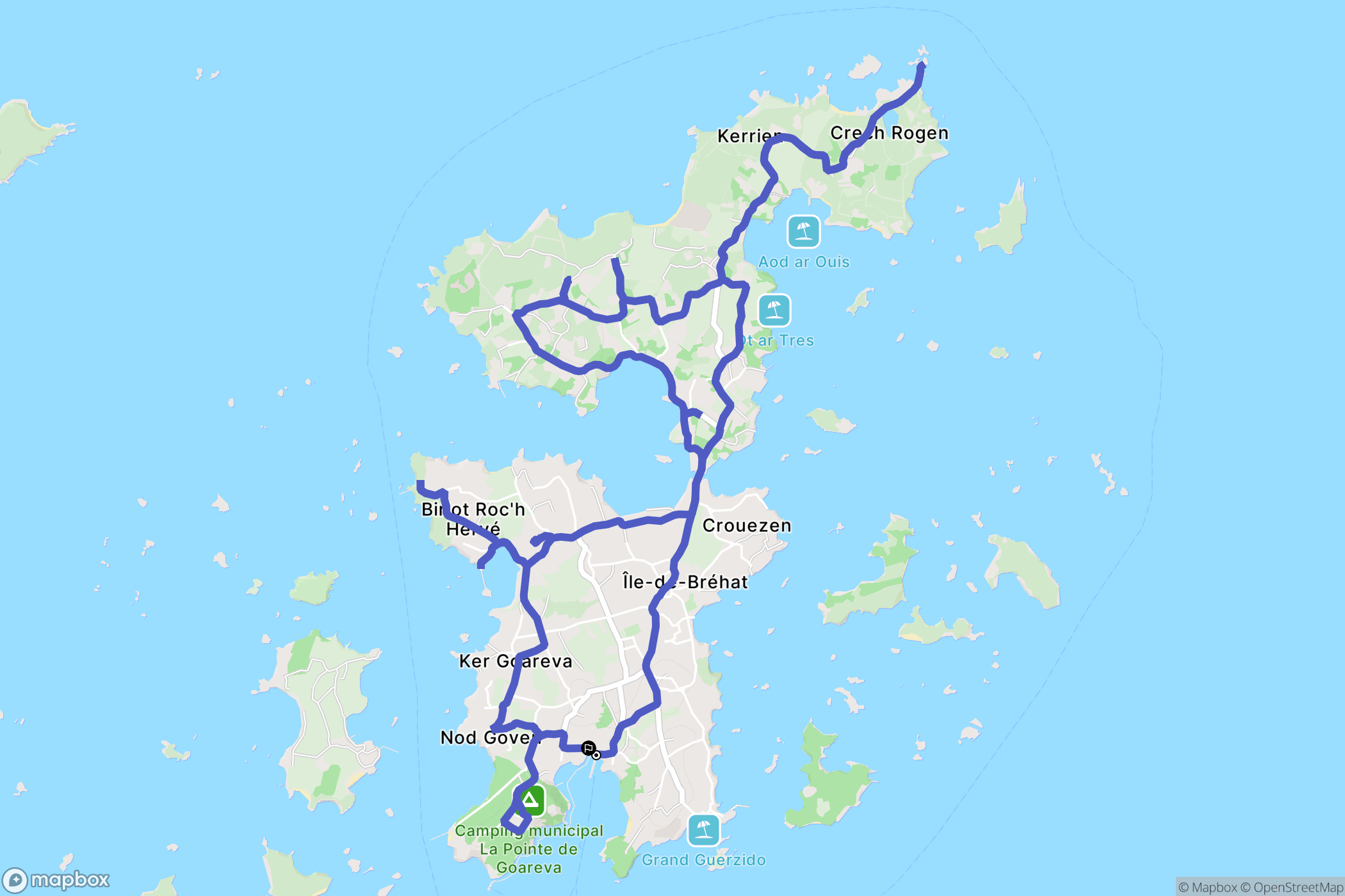 Île-de-Bréhat: routekaart voor buitenactiviteiten - France