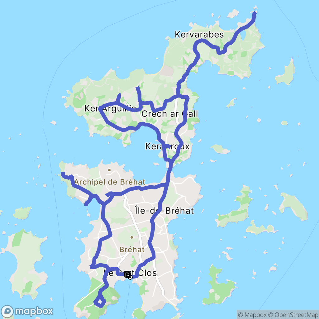 Île-de-Bréhat: routekaart voor buitenactiviteiten - France