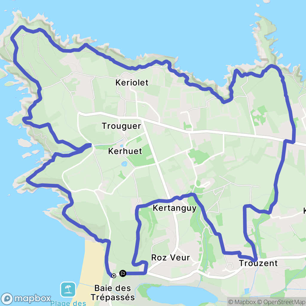 Plogoff: routekaart voor buitenactiviteiten - France