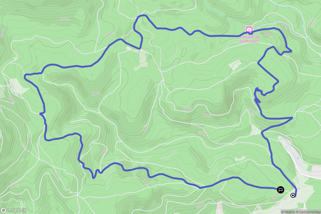 Urmatt : carte du parcours de randonnée - France