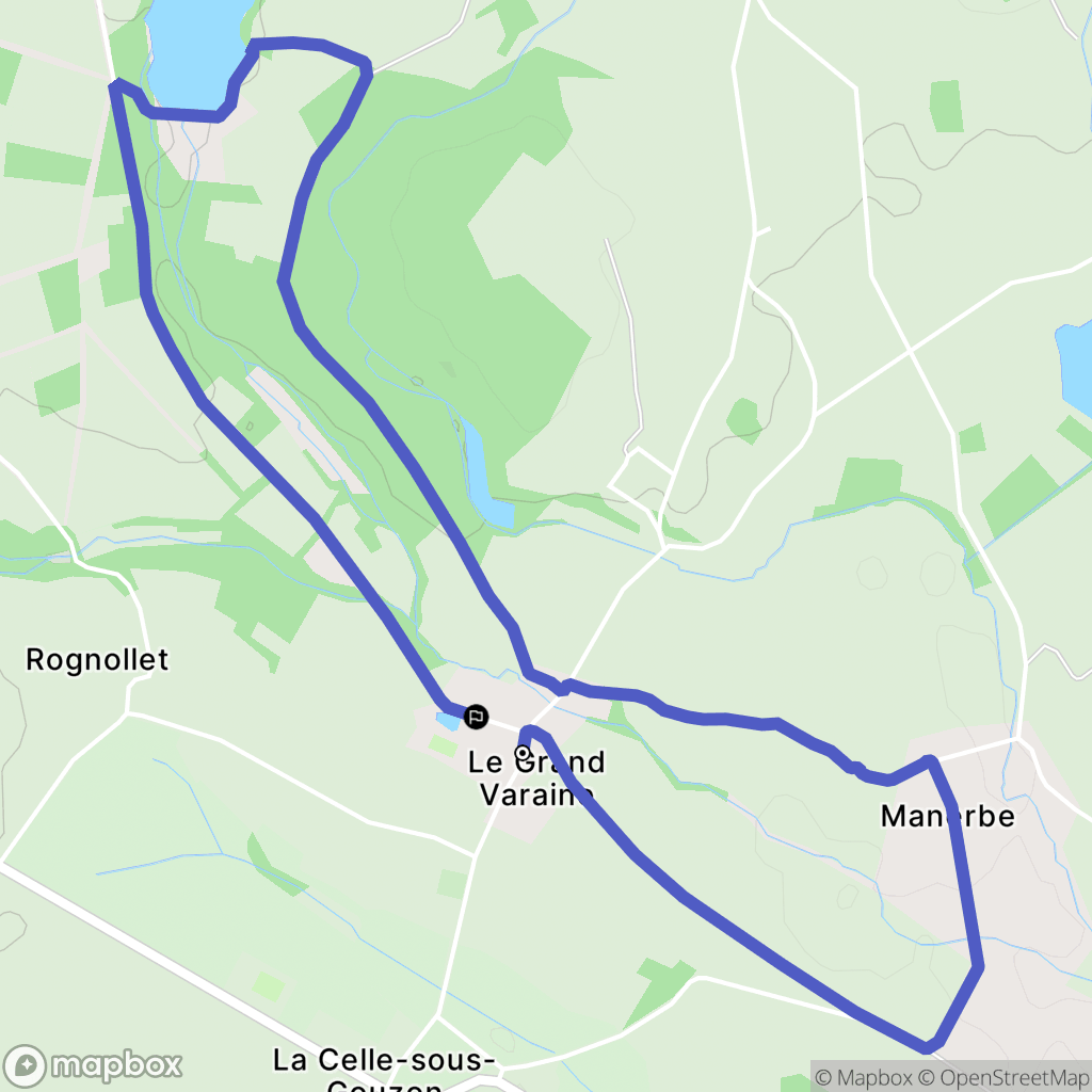 La Celle-Sous-Gouzon : carte du parcours de randonnée - France
