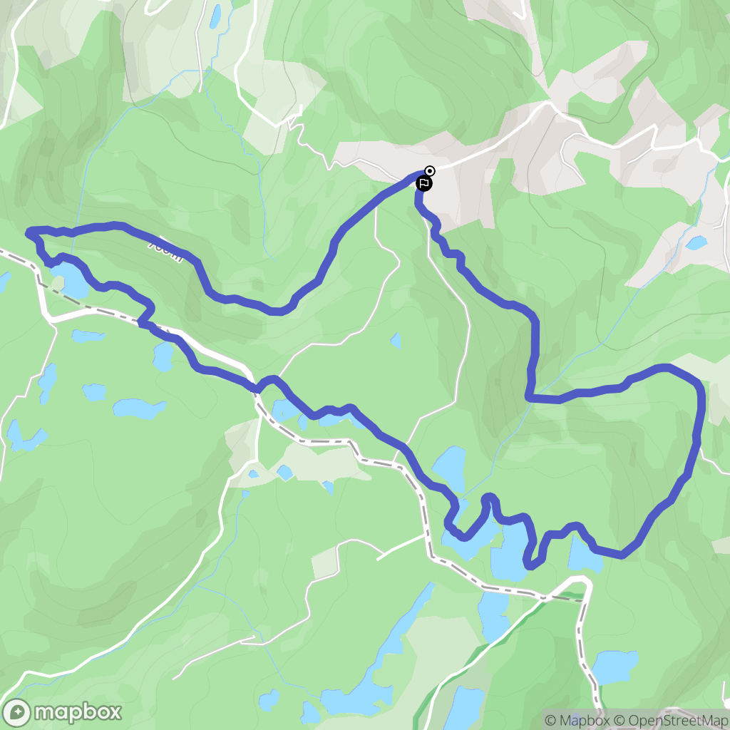 Ramonchamp : carte du parcours de randonnée - France