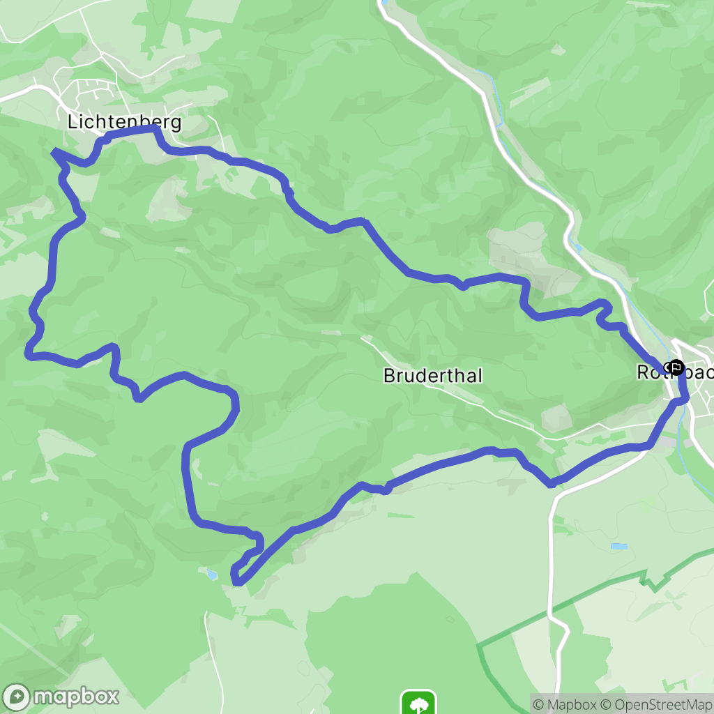 Rothbach : carte du parcours de randonnée - France