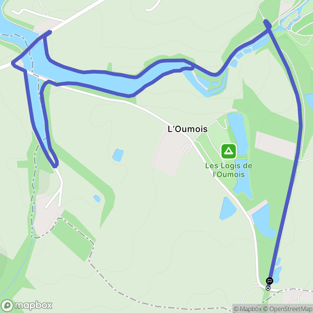 Saint-Pierre-des-Échaubrognes : carte du parcours de randonnée - France