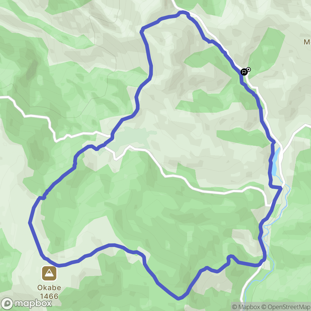 Mendive : carte du parcours de randonnée - France