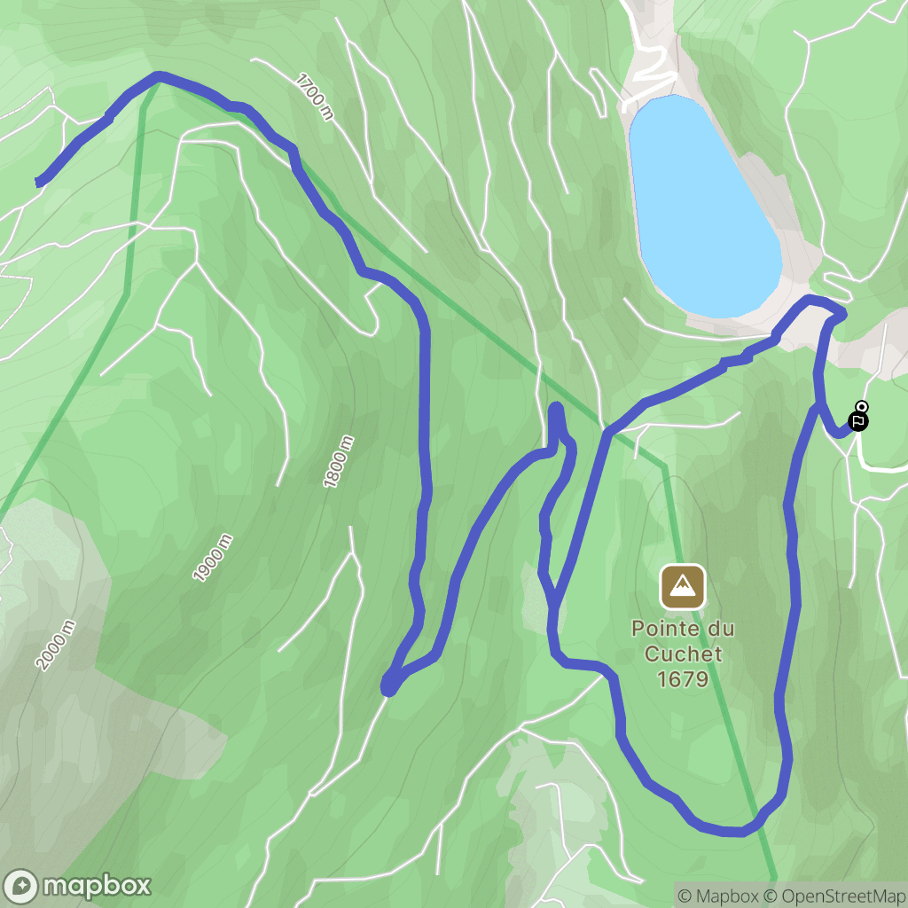 Salins-Fontaine : carte du parcours de randonnée - France