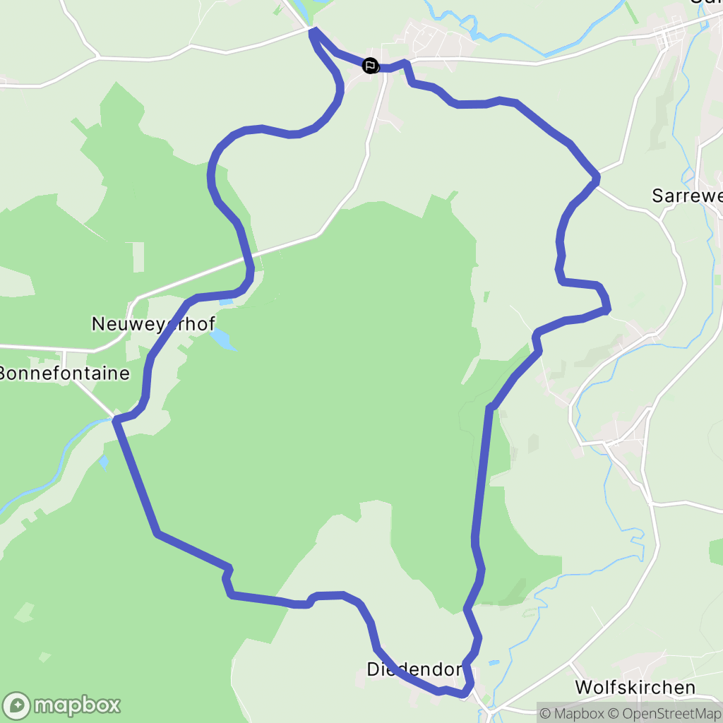 Harskirchen : carte du parcours de randonnée - France