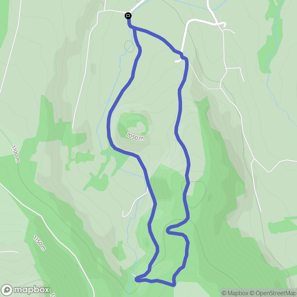 Perpezat : carte du parcours de randonnée - France