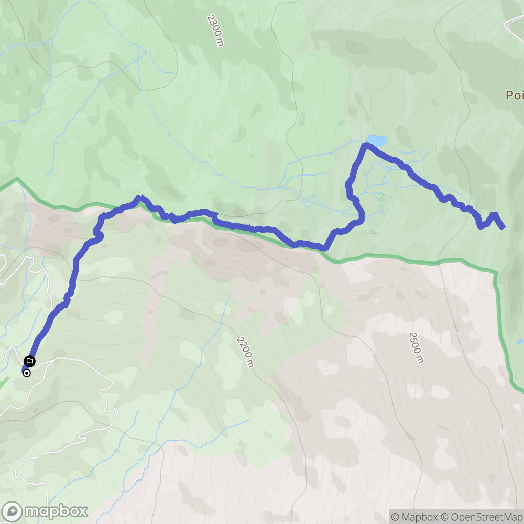 Saint-Martin-de-la-Porte : carte du parcours de randonnée - France