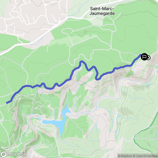 Saint-Marc-Jaumegarde : carte du parcours de randonnée - France