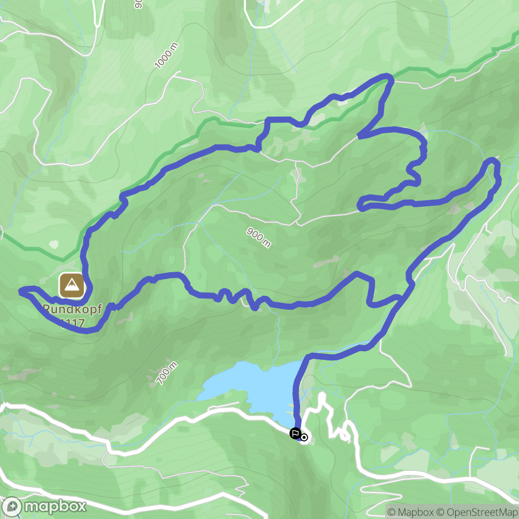 Sewen : carte du parcours de randonnée - France