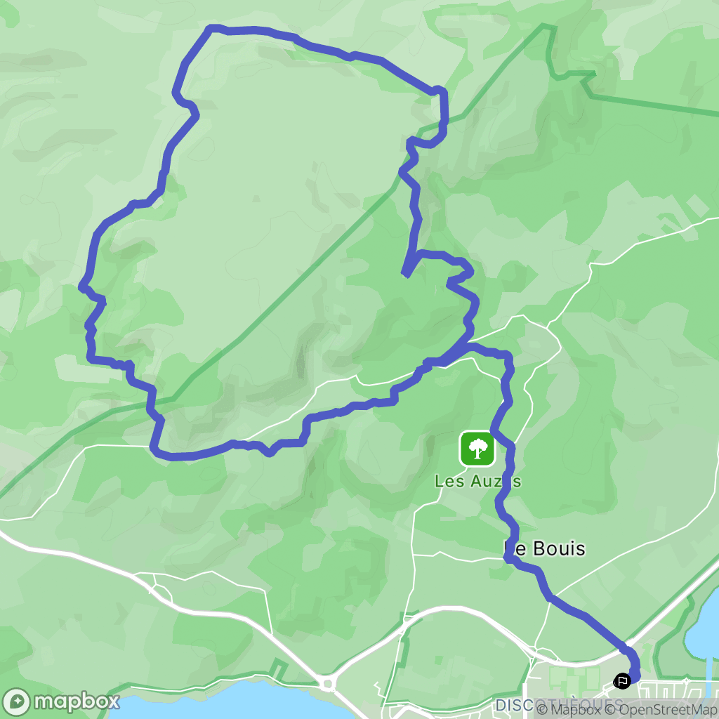 Gruissan : carte du parcours de randonnée - France