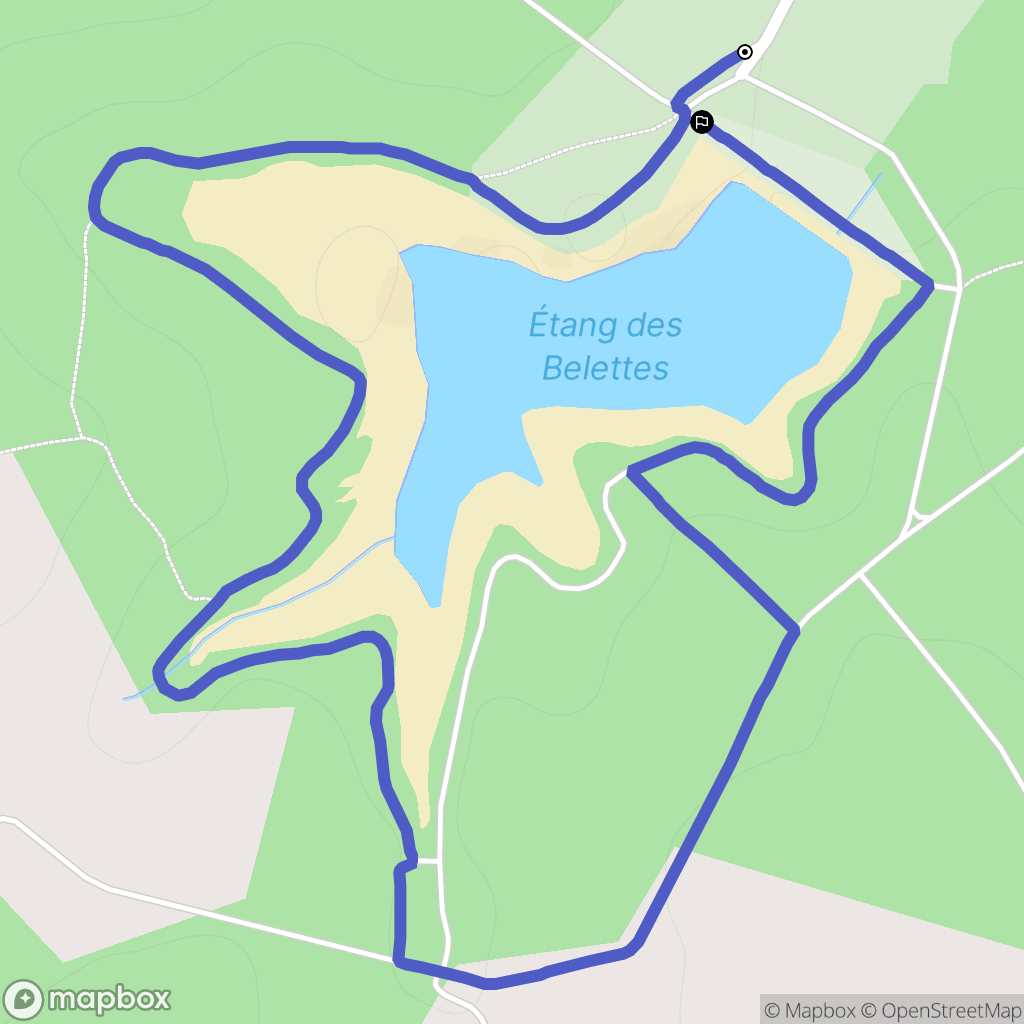 Rioux-Martin : carte du parcours de randonnée - France