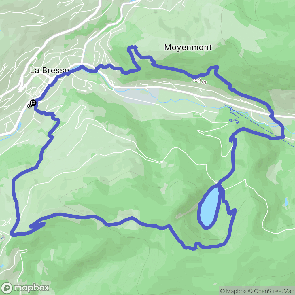 La Bresse : carte du parcours de randonnée - France