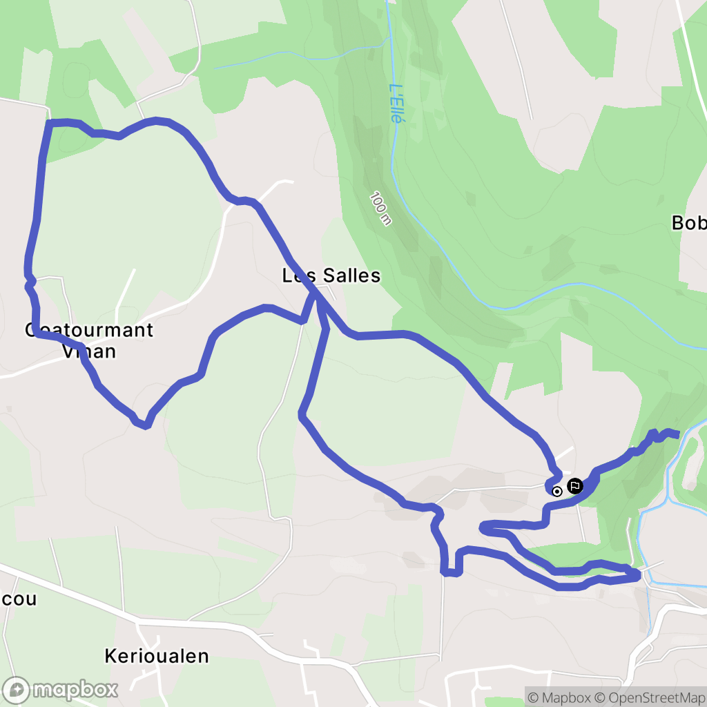 Querrien: routekaart voor buitenactiviteiten - France
